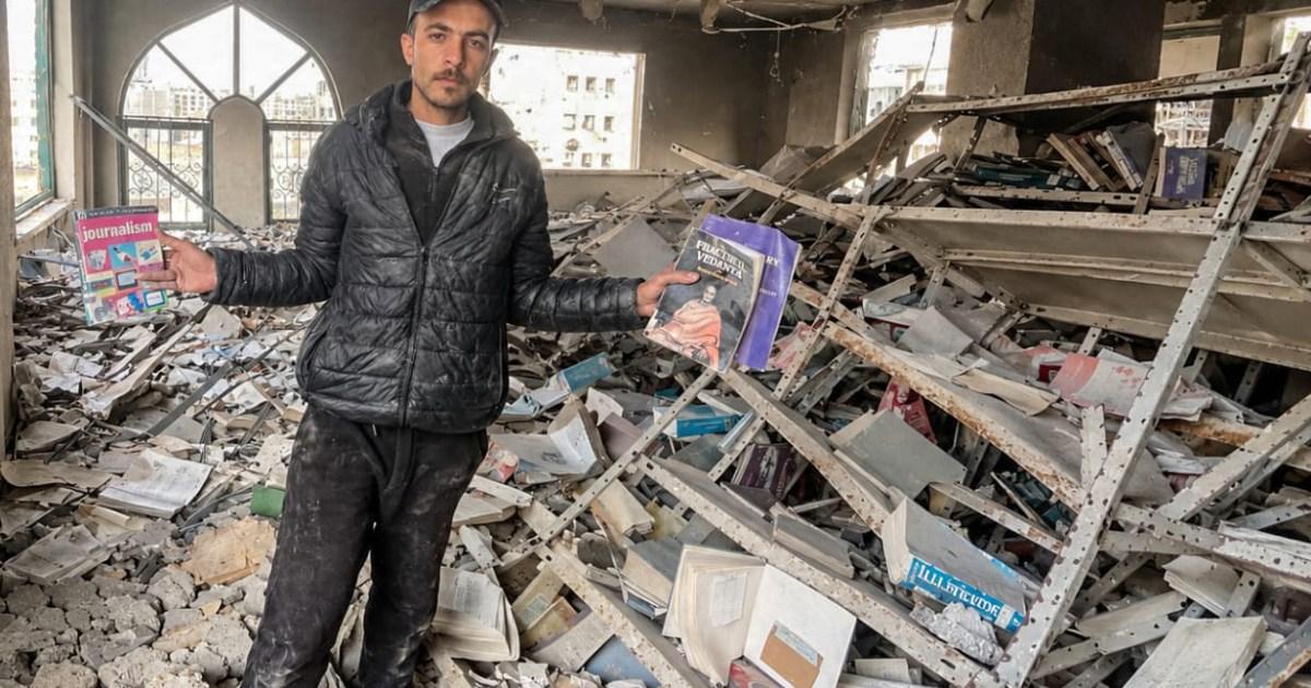 كتب غزة: الكنوز الثقافية في أرض الدمار