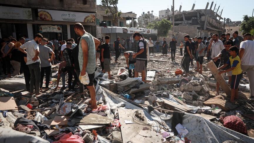 إصابة 7 Palestinians في قصف إسرائيلي على مخيم الشدادي بغزة
